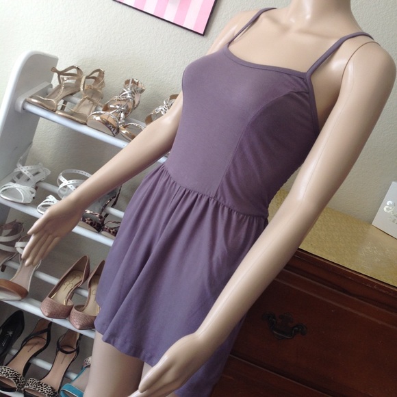 Purple/gray romper, very comfortable fit K007 - Picture 3 of 6